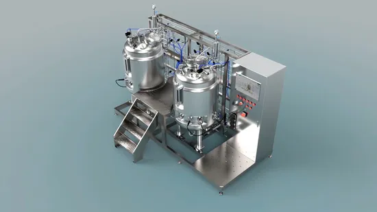 Sanitary Stainless Steel Formulation Mixing Tank System 