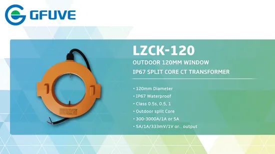 Outdoor 120mm Window IP67 Split Core CT Transformer 0.5s 